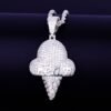 Zircon Ice Pendant Necklace - 8