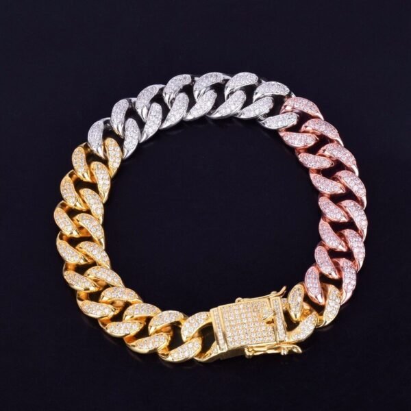 Bracelet Maillons Cubains Multicolores - 2