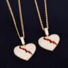 Broken Heart Pendant Necklace - 3
