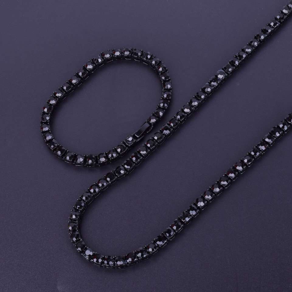 Tennis Necklace and Bracelet Set - 2