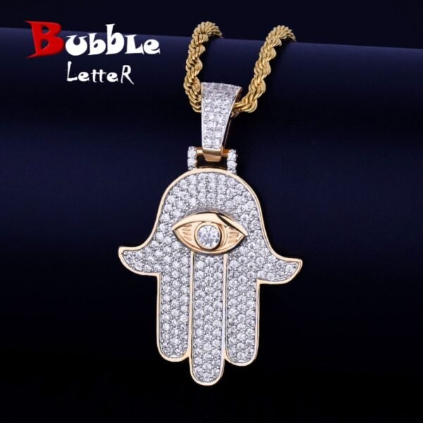 Pendentif Main Sertie - 1