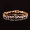 Bracelet Tennis Homme en Zircon 3mm-4mm