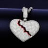 Broken Heart Pendant Necklace - 2