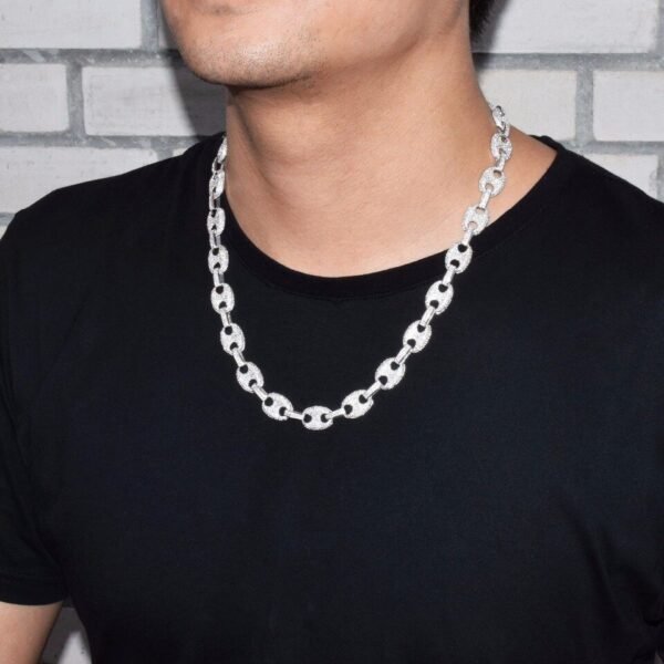 Collier Chaîne Cubaine Lettres en Cuivre pour Hommes - 3
