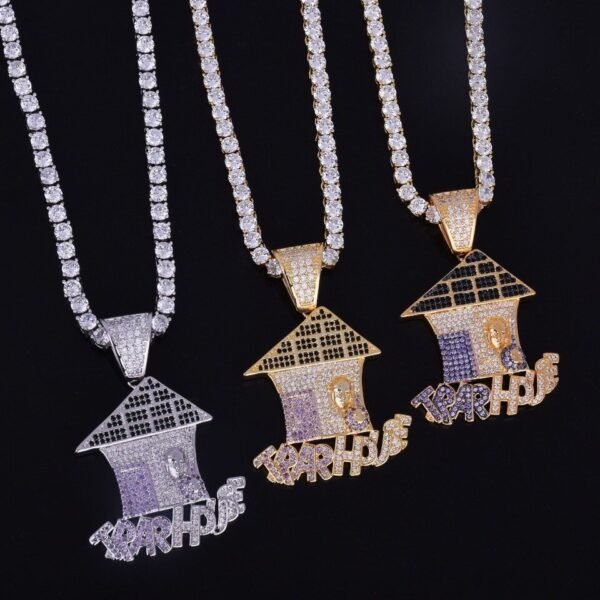 Collier Pendentif Maison de Noël - 2