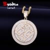Collier Pendentif Rotatif en Zircon pour Hommes - 1