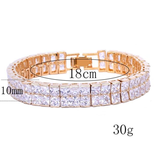 Bracelet Carré Doré - 5