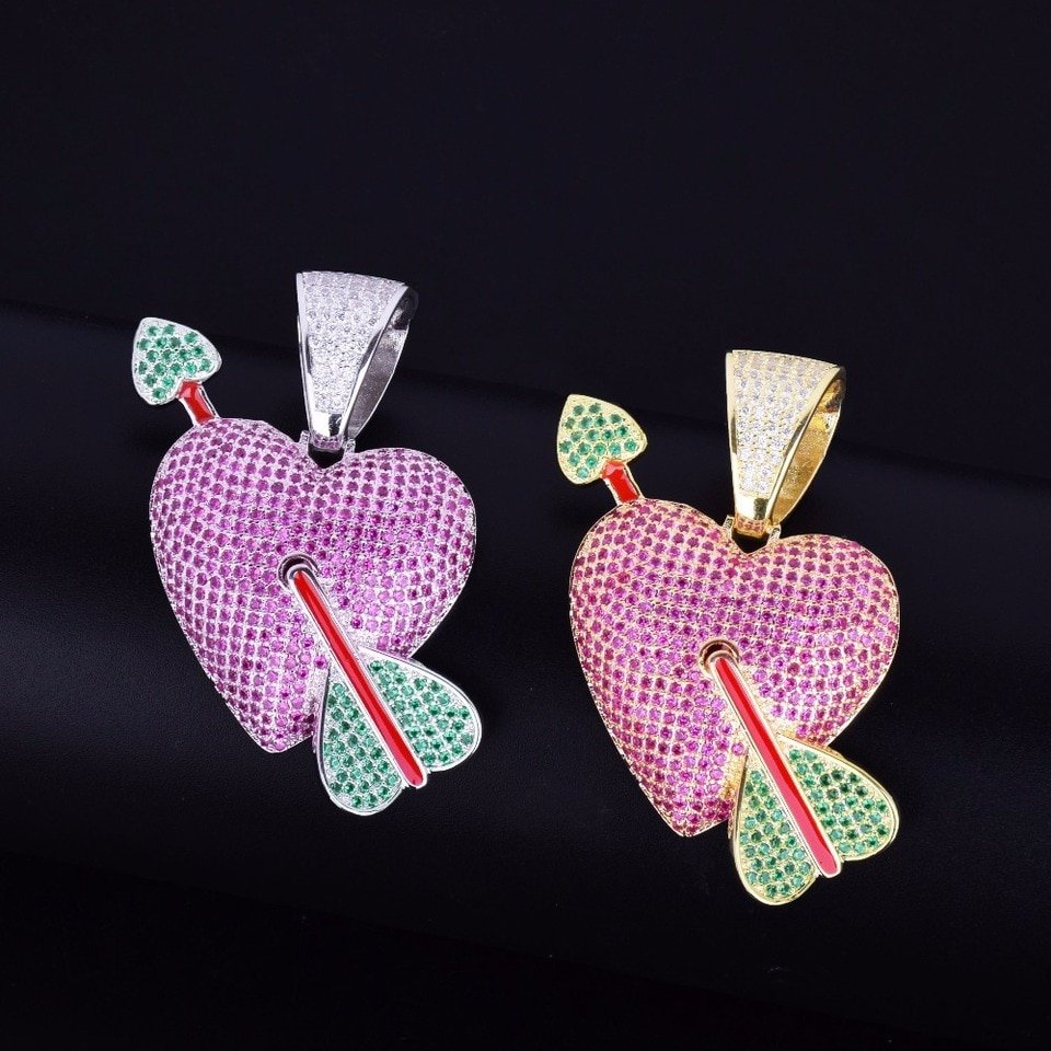 Heart Arrow Zircon Pendant - 5