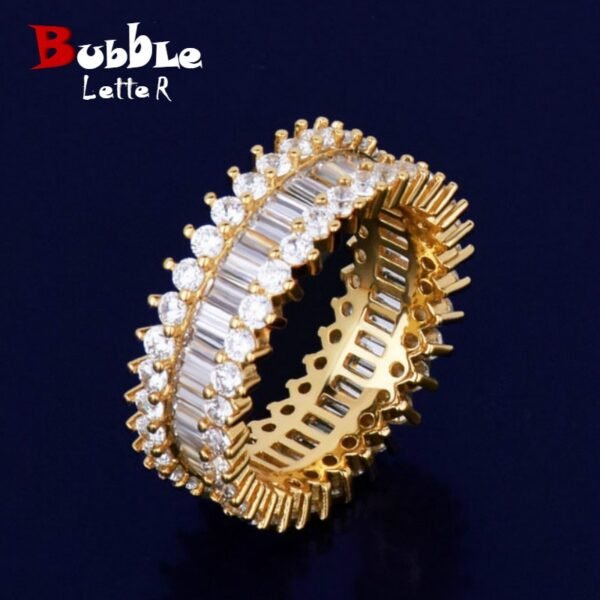 Bague Lettres Bulle pour Hommes - 1