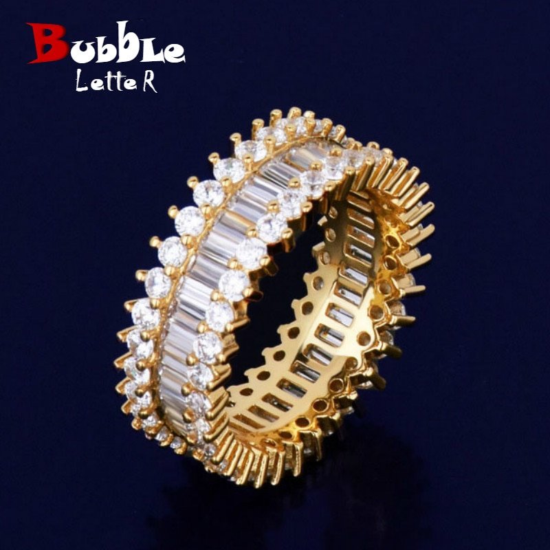 Bague Lettres Bulle pour Hommes - 1