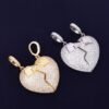 Pendentif Cœur à Serrure Doré - 3