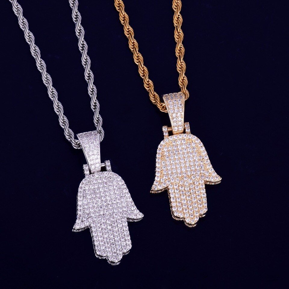 Gold Hand Pendant - 2
