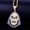 Skull Zircon Pendant Necklace
