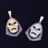 Skull Zircon Pendant Necklace - 7
