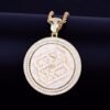 Collier Pendentif Rotatif en Zircon pour Hommes - 2