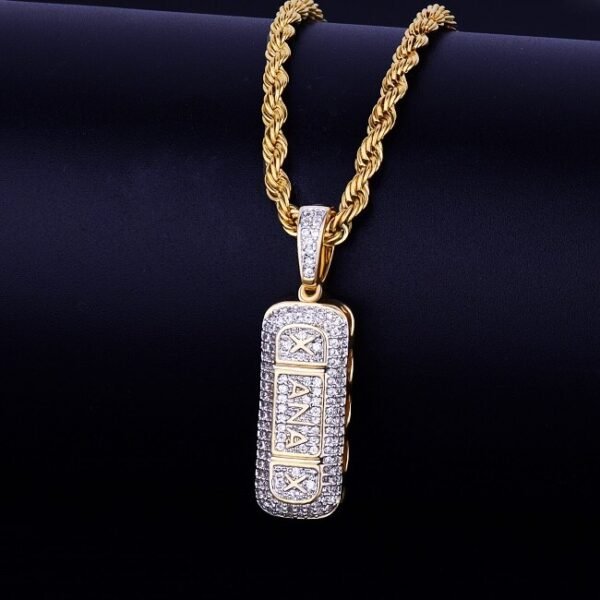 Collier forme de pilule pour hommes