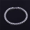 Bracelet pour hommes en alliage doré avec strass - 4