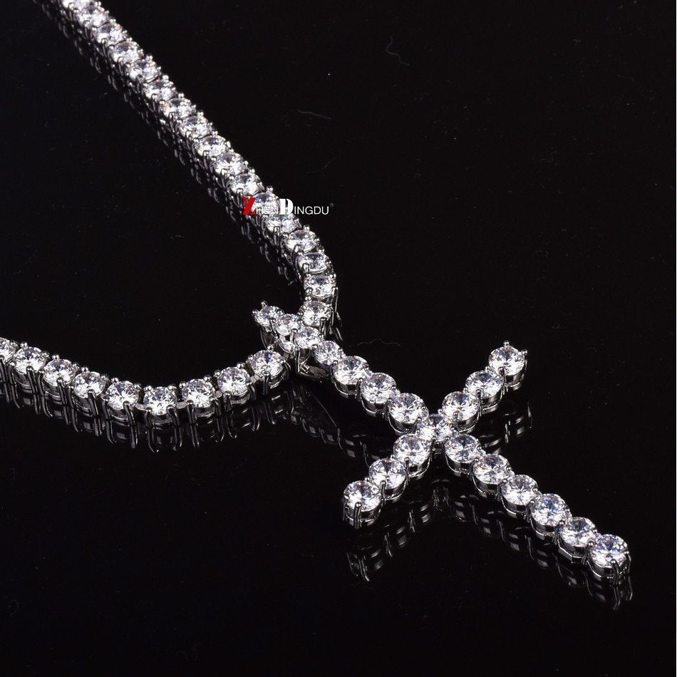 Tennis Cross Pendant - 6