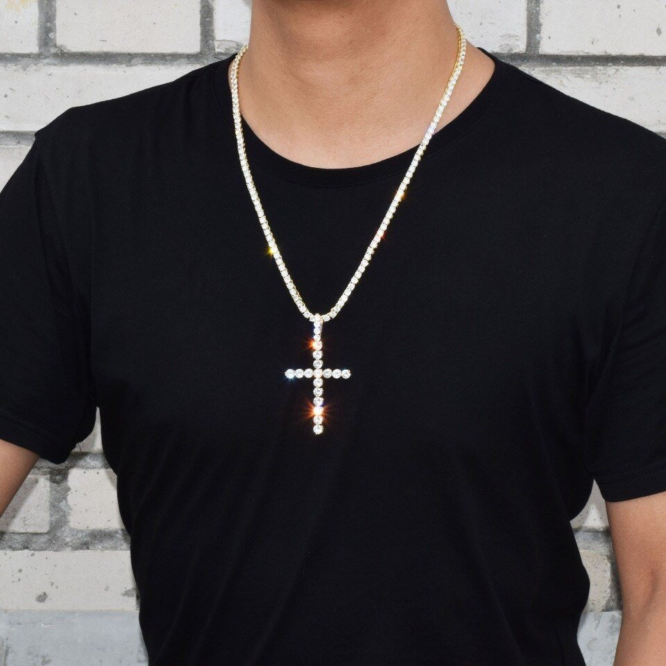 Tennis Cross Pendant - 5
