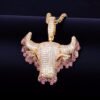 Pendentif Vache Doré