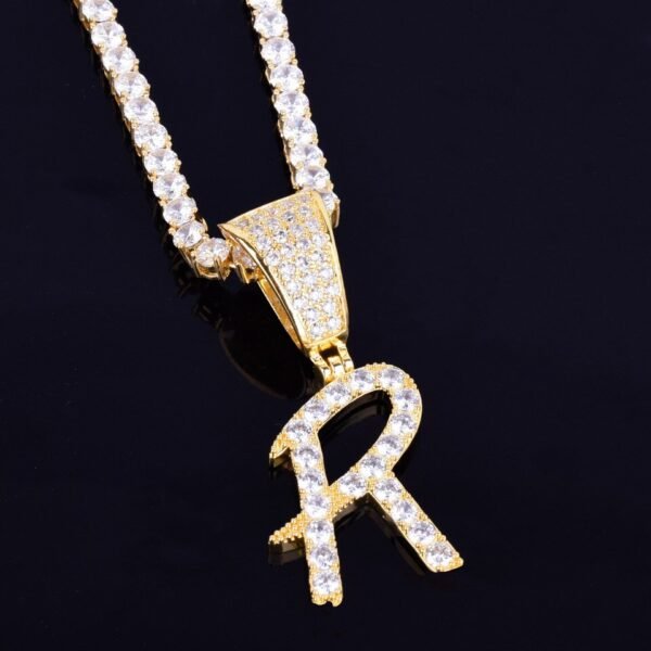 Collier Chaîne Tennis Lettres - 3