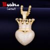 Crown Heart Pendant - 2