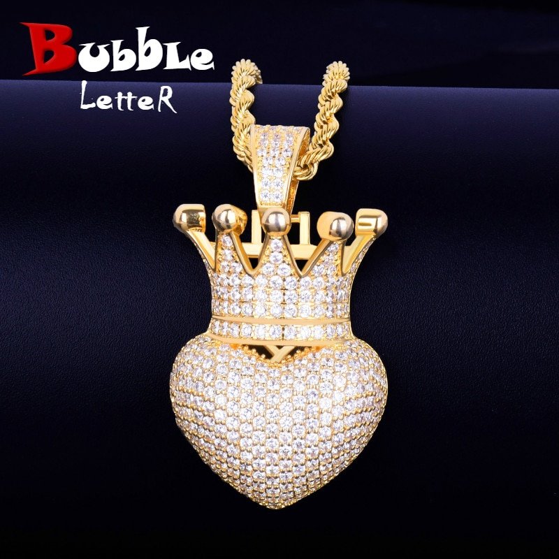 Crown Heart Pendant - 2