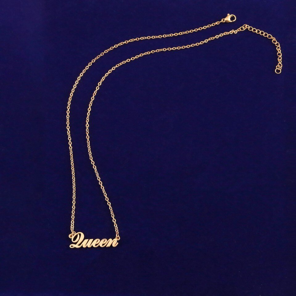 Collier Prénom Lettres Bombées Doré pour Femme - 2