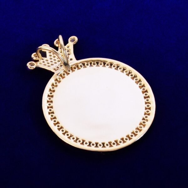 Collier photo pour hommes avec lettre en relief doré - 5