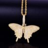 Gold Butterfly Pendant - 9