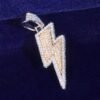 Pendentif Éclair Serti - 3
