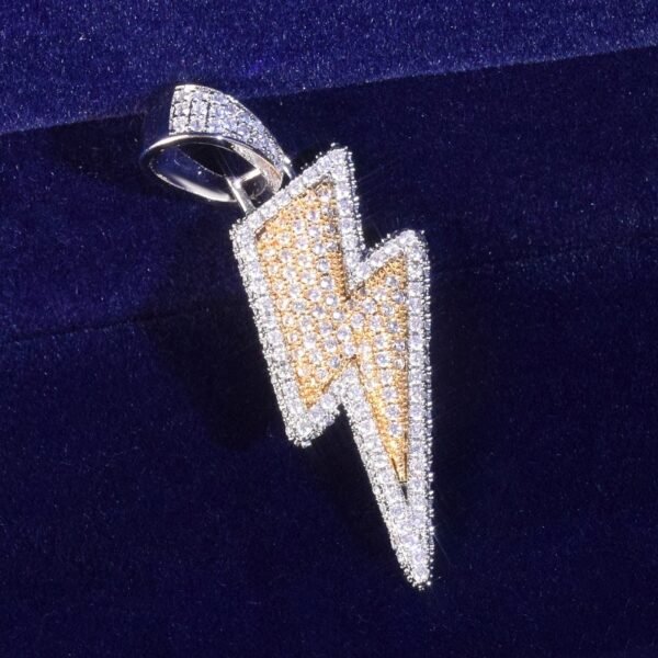 Pendentif Éclair Serti - 3