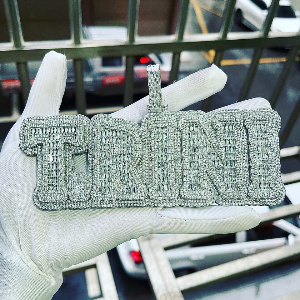 Personalized Name Necklace with Raised Letters - 2