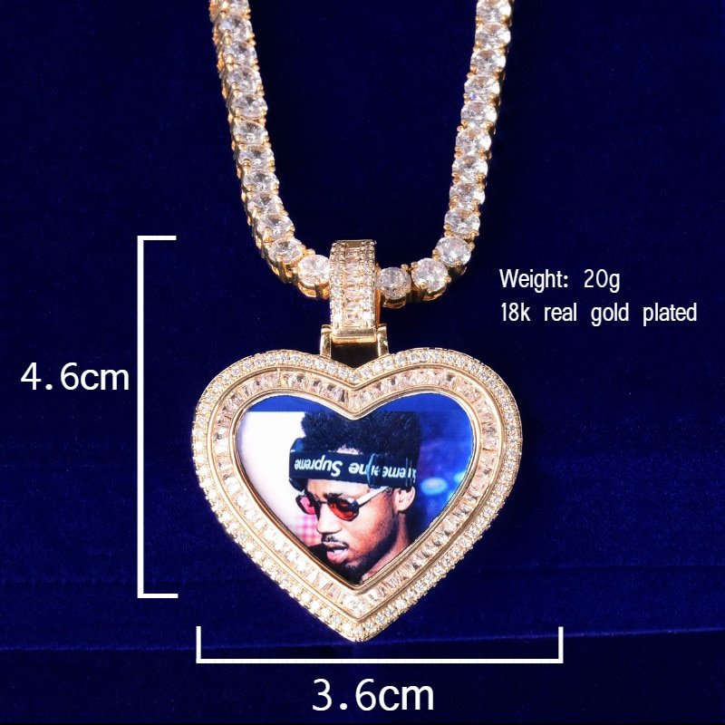 Heart Photo Necklace - 2