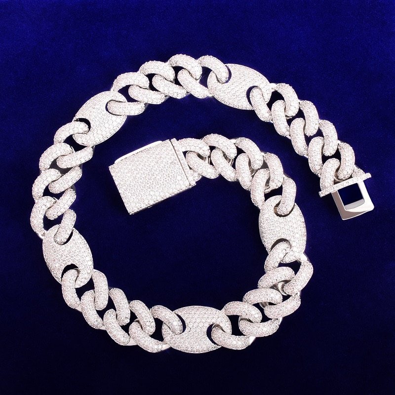 Cuban Link Chain Necklace with s - 5