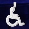 Pendentif Fauteuil Roulant Doré - 5