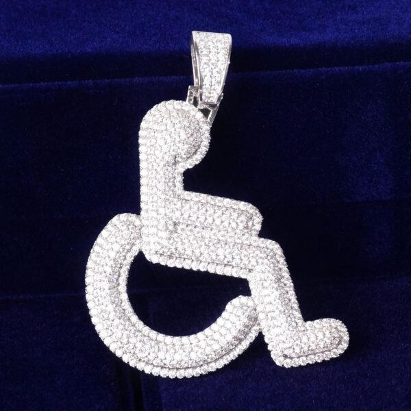 Pendentif Fauteuil Roulant Doré - 5