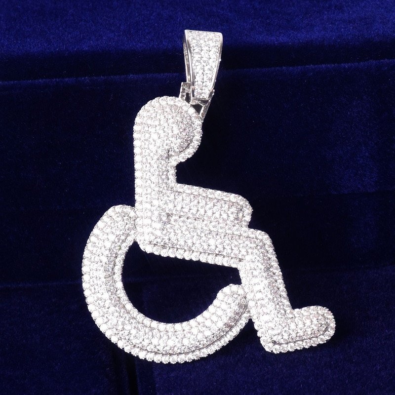 Gold Wheelchair Pendant - 5