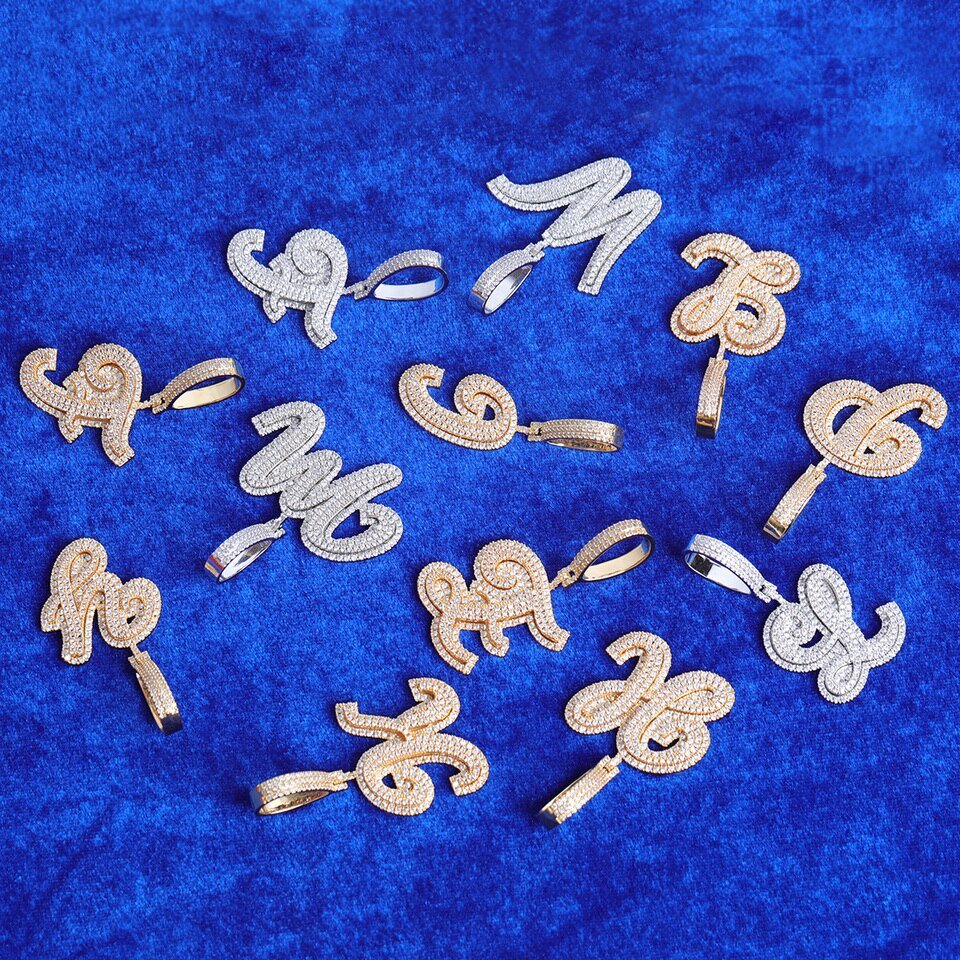 Initial Letter Necklace for Men - 2