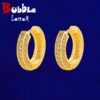 Gold Letter Earrings - 1