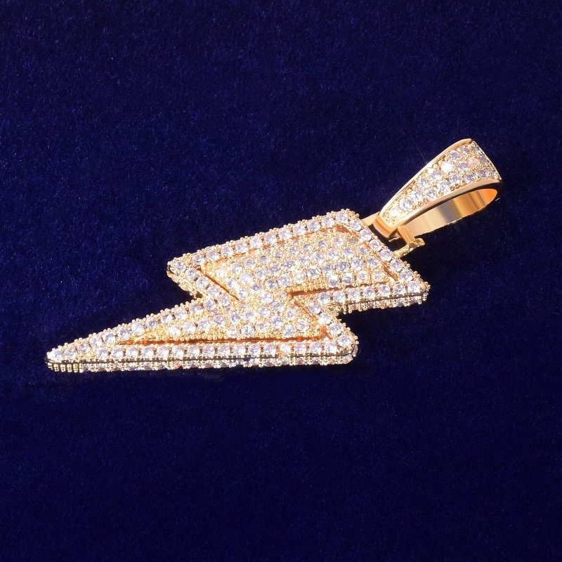 Lightning Bolt Pendant Necklace - 7