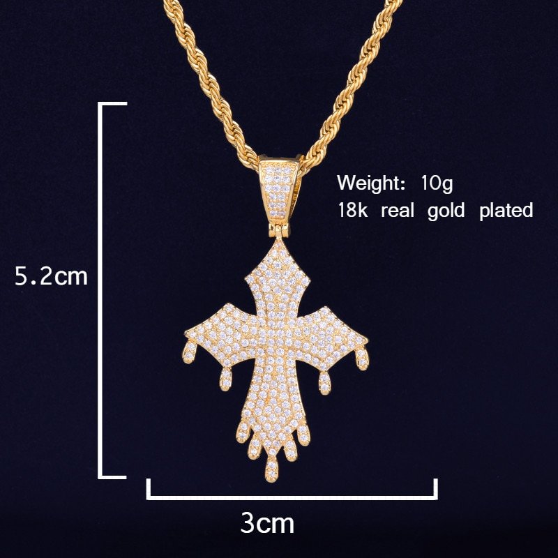 Sliding Cross Pendant Necklace - 2