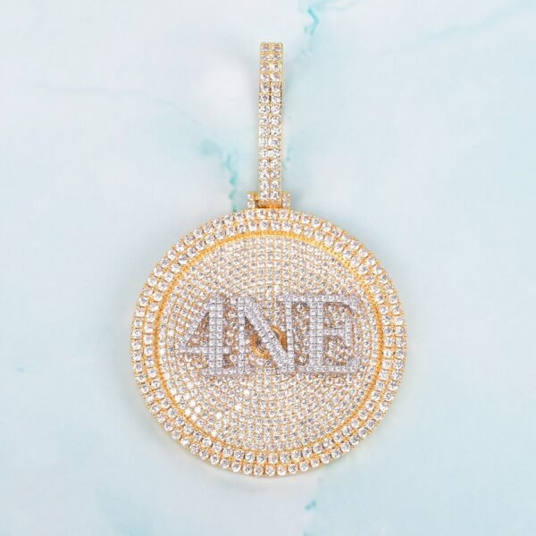 Collier personnalisé à lettres dorées pour homme - 2