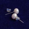 Relief Letter Pearl Earrings - 4