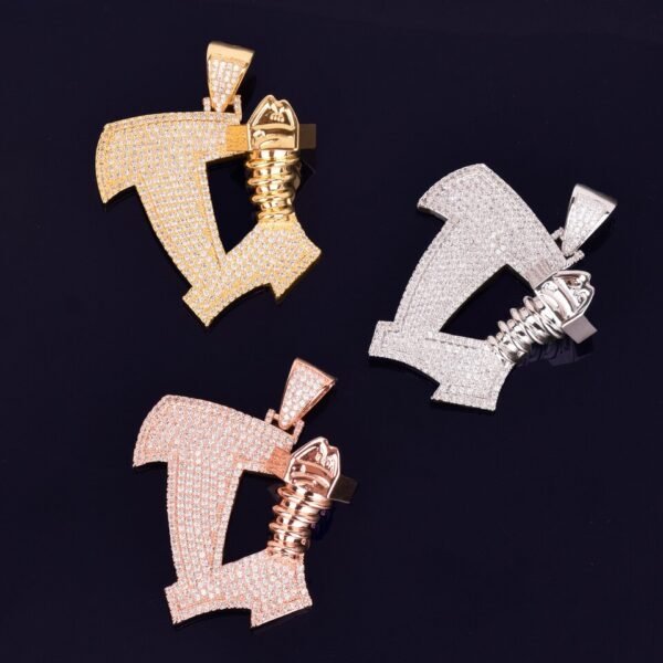 Collier Vis Doré Zircon - 7