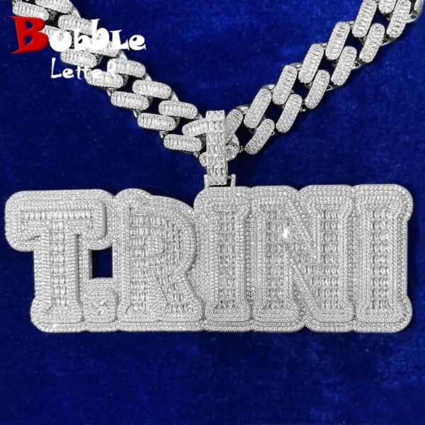 Collier Prénom Homme Lettres Bombées - 1