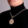 Collier personnalisé à lettres dorées pour homme - 5