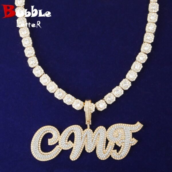 Collier Lettres Bulle Personnalisé - 1