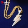Pendentif Éclair Serti - 1