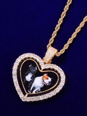 Rotating Photo Heart Pendant